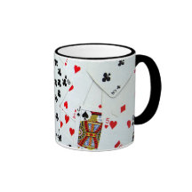 Leka kortspel kaffe muggar