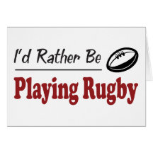 Leker ganska Rugby Hälsnings Kort
