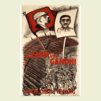 Lenin och Gandhi affischer