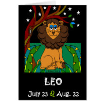 LEO - ZODIACHÄLSNINGKORT