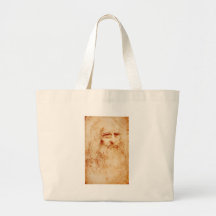Leonardo Da Vinci självporträtt circa 1510-1515 Tote Bag