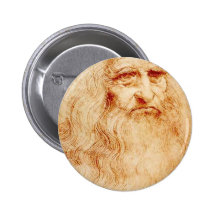 Leonardo Da Vinci självporträtt circa 1510-1515 Nål