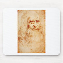 Leonardo Da Vinci självporträtt circa 1510-1515 Mus Mattor