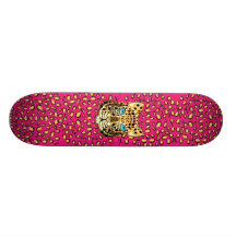 Leopard Skate Board