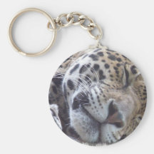 Leopardbild Keychain Nyckelringar
