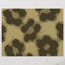 Leopardtryck Flygblad Designs