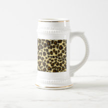 Leopardtrycköl Stein Kaffe Kopp