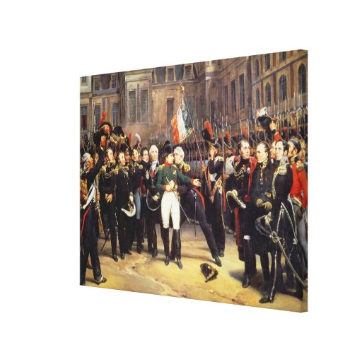 Les Adieux de Fontainebleau, 20th April 1814 Canvasdukar Med Gallerikvalitet