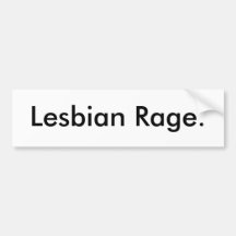 Lesbisk Rage. Bildekal