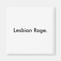 Lesbisk Rage. Magnet För Kylskåp