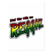 Lets får trevlig till musik för den REGGAEdubDubst Vykort