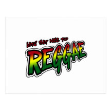 Lets får trevlig till musik för den REGGAEdubDubst Vykort