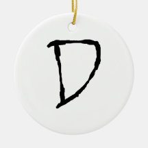 LetterD Julgransdekoration