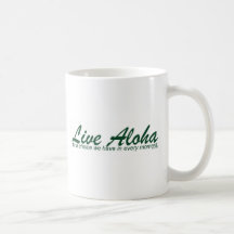 Levande Aloha landskap designen Kaffe Muggar