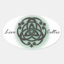 Levande Celtic klistermärke