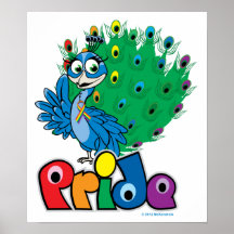 LGBTQ-påfågel Posters