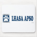 Lhasa Apso blått Mus Mattor