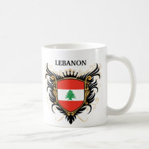 Libanon [personifiera], kaffe kopp
