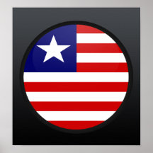 Liberia cirklar den kvalitets- flagga posters