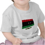 Libyen som vinkar flagga med namn tee