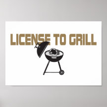 Licensera för att grilla print