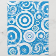 light_blue_retro_circles flygblad designs
