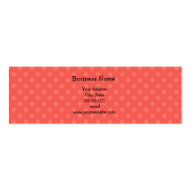 Light orange polka dots business card