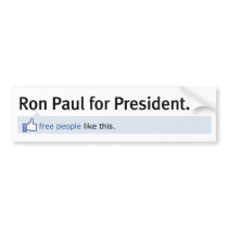 Lik Ron Paul bildekal