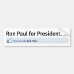 Lik Ron Paul bildekal