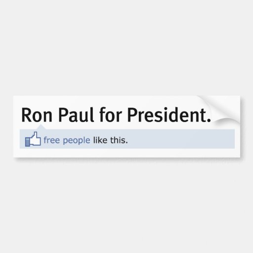 Lik Ron Paul bildekal