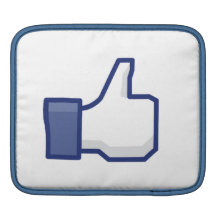LIK tum för facebook upp ipad sleeve