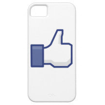 LIK tum för facebook upp iPhone 5 Skal