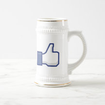 LIK tum för facebook upp muggen för steinkaffetea