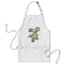 Like a Boss Dinosaur Aprons