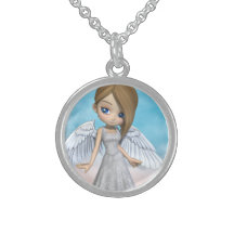 Lil änglar personliga halsband