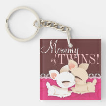 Lil Deerie kopplar samman rosor & brunt Keychains