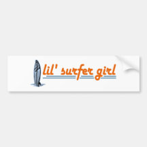 Lil surfareflicka bildekal
