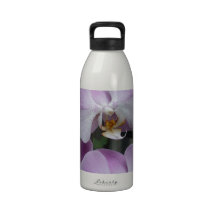 Lila exotische Orchidee Wiederverwendbare Wasserflaschen