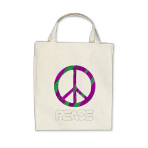 Lila- och gröntfredstecken, tote bags