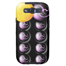 Lila- och gultspheres galaxy SIII skydd