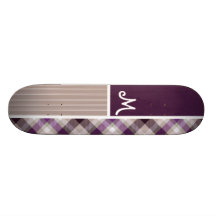 Lila- och solbrännapläd skate deck