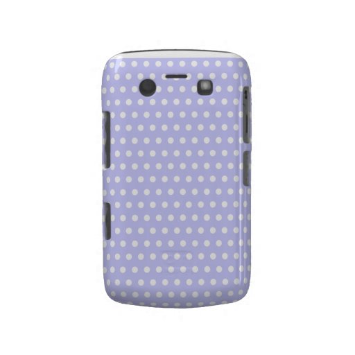 Lila- och vitpolkaen pricker mönster. Spotty. Blackberry Case