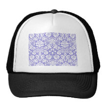 Lilac purple damask pattern hat