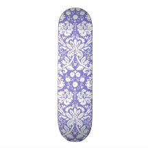 Lilac purple damask pattern skate decks