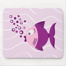 Lilafisk Mousepad Musmatta