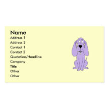 Lilahund. Gullig hundCartoon. Visit Kort