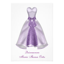 LilaklänningQuinceanera 15th födelsedagsfest Tillkännagivanden