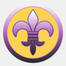 Lilarunda Fleur de Lis Klistermärke