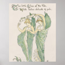 Liljar av dalen, från floras festmåltid, 1901 (col affisch