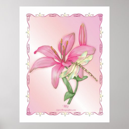 Liljarosor Print